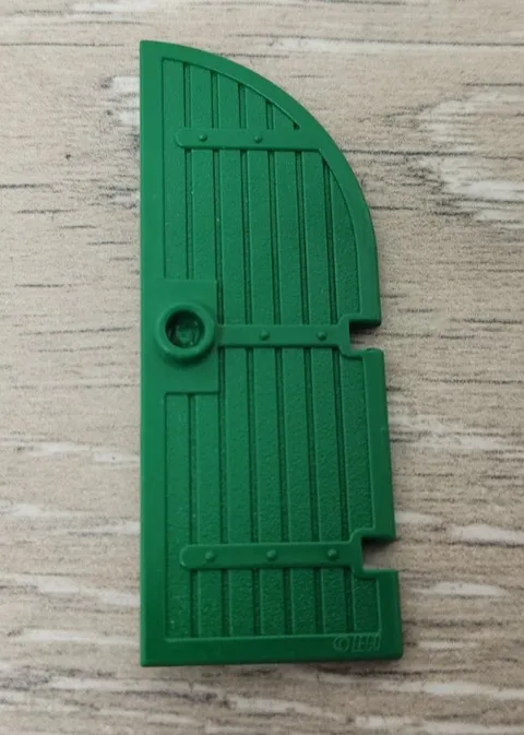 Lego 2554 Green Door 1 x 3 x 6 Curved Top Replacement Part Piece