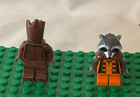 LEGO Rocket Raccoon & Groot Minifig Lot of 2 Super Hero Guardians of the Galaxy