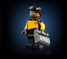LEGO Lt.Commander Geordi La Forge Minifig Star Trek Enterprise 10356 trek004