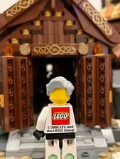 Lego Light Blusih Grey Wavy Hair Piece George Lucas Unreleased Part Prototype