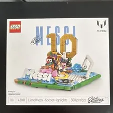 LEGO Lionel Messi Soccer Highlights 43011 Complete Set 500pcs 10+ Limited Ed