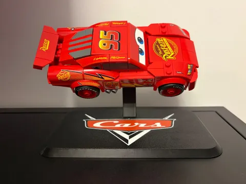LEGO lightning mcqueen display stand