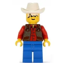 LEGO Cowboy Red Shirt Minifigure 6765, 6755, 6762, 6764, 6769, 6799 New