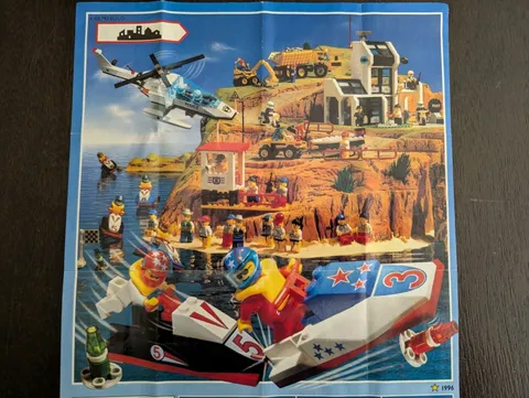 Vintage (1996) LEGO Product TOWN - Waterfront Sets Poster - RARE