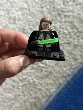Custom LEGO Qui-Gon Jinn with Special Cape and a Saber