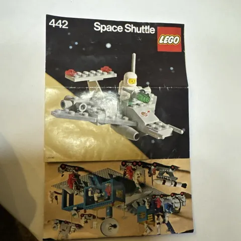 Lego 1970s Classic Space Space Shuttle Toy  Instruction Manual Only For Set 442