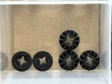 LEGO Parts - Black Technic, Gear 12 Tooth Bevel - No 6589 - QTY 5