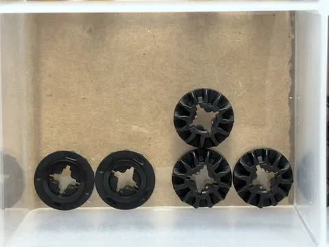 LEGO Parts - Black Technic, Gear 12 Tooth Bevel - No 6589 - QTY 5