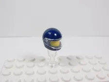 LEGO Dark Blue Helmet w/ Trans Clear Visor Headgear Minifig S3