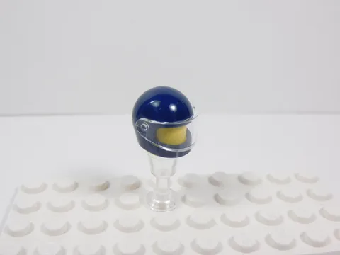 LEGO Dark Blue Helmet w/ Trans Clear Visor Headgear Minifig S3