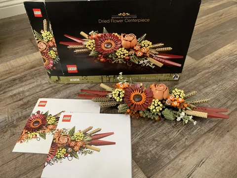 LEGO Botanicals: Dried Flower Centerpiece (10314) - Complete with Box and Manual