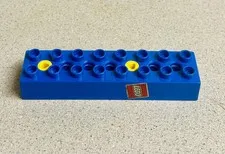 Lego Toolo Duplo Building Brick Arm 2x8 Blue with 2 Screw Connector 31036c01