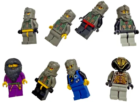 LEGO Ninjago Minifigure Lot Stone Army Kozu Nindroid Warriors Villains 8pc