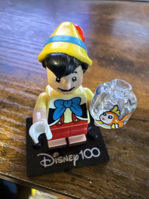 LEGO Disney 100 Pinocchio Minifigure Limited Edition w/ Display Stand 71038