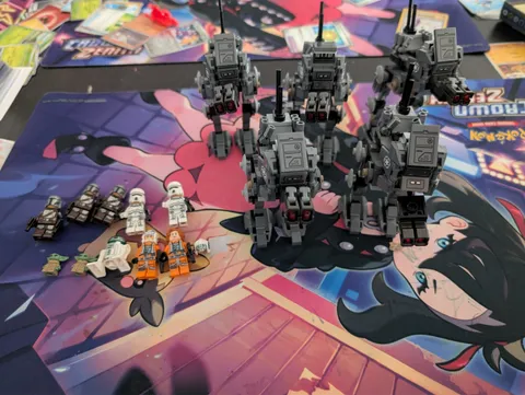 Lego Star Wars Imperial Remnant AT-RT Driver, Grogu,Colonel Ward, Carson Teva!