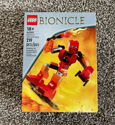 LEGO BIONICLE 40581 Tahu and Takua Complete Set Boxed 219pc 18+