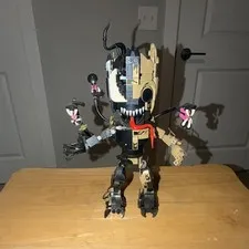LEGO Custom Build Monster/Creature Figure Model Black/Tan Red Tongue