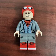 LEGO Minifigure Peter Parker Spider-Man Cap Minifigure From Marvel