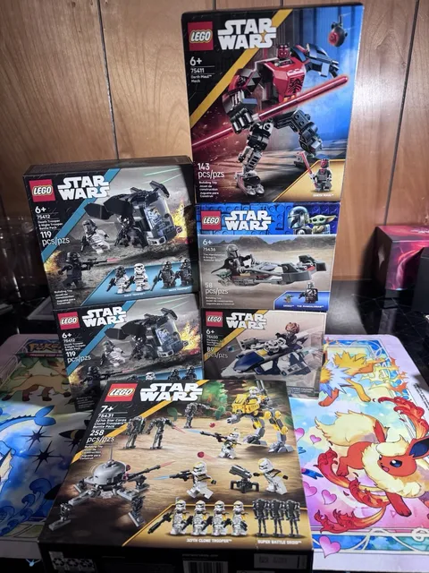 Lego Star Wars Lot X6 Lot #3 All Brand New Sealed! Lots Of Minifigs In This Lot!