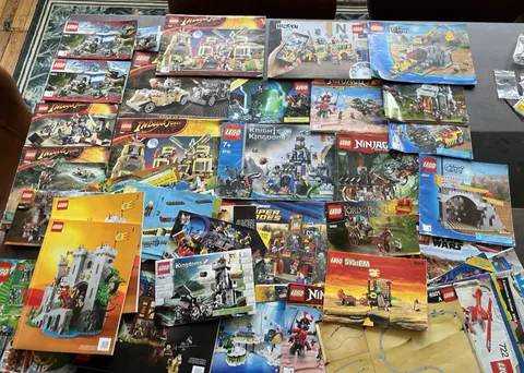 35+ Lego Instructions Lot Vintage Superheroes Castle System Indiana Jones Ninjag