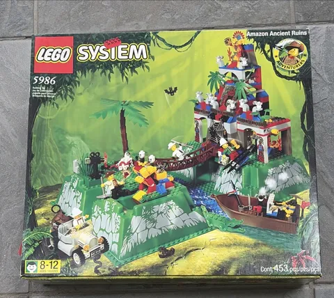 Vintage LEGO Adventurers #5986 Amazon Ancient Ruins New In Sealed Box 1999