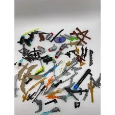 LEGO Weapons Accessories Multicolor Ninjago Blasters Swords Bows Lot 75+