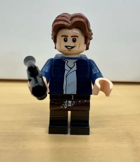 minty LEGO Star Wars Han Solo Minifigure Printed Dual Moulded Legs 75222 sw0976