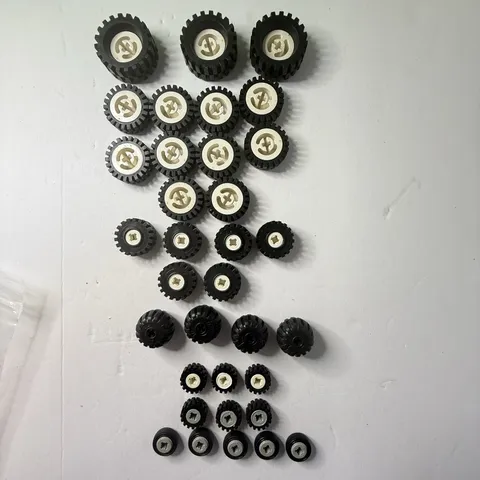 34 Genuine LEGO® Parts Wheels Tires