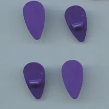 LEGO x 4 Dark Purple Minifigure, Shield Oval 2586 castle