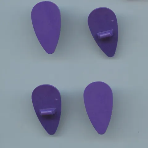 LEGO x 4 Dark Purple Minifigure, Shield Oval 2586 castle