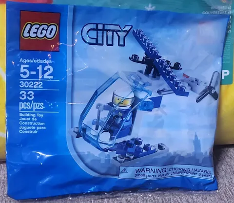 LEGO CITY: Police Helicopter (30222) New Factory Sealed Polybag - Retired