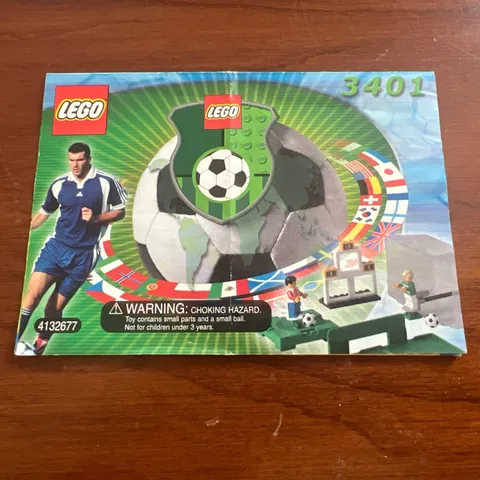 Vintage LEGO Soccer Set 3401 Shoot n' Score (2000) - Instructions Manual Only