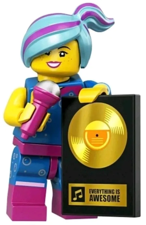 Lego The movie 2 Flashback Lucy Super Hero 71023 Inspired with black stand- Read