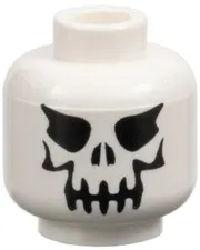 Lego EVIL SKELETON Minifig HEAD White Harry Potter Graveyard Duel Castle D819