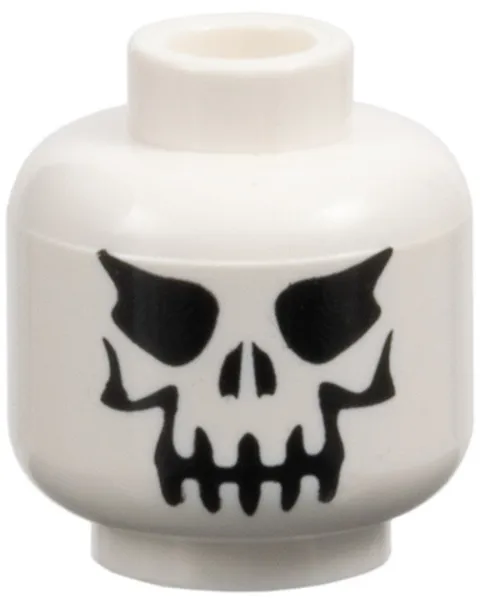 Lego EVIL SKELETON Minifig HEAD White Harry Potter Graveyard Duel Castle D819