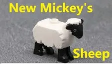 Lego Mickey's Farm Sheep Black Head White Body Minifigure Animal Pet Livestock