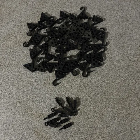 Lot Of Lego Technic Crane Hooks Metal - 70644 & 70278