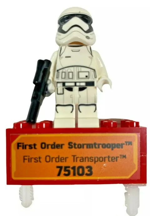 Lego Store Display Figure First Order Stormtrooper Minifig Star Wars w/Blaster