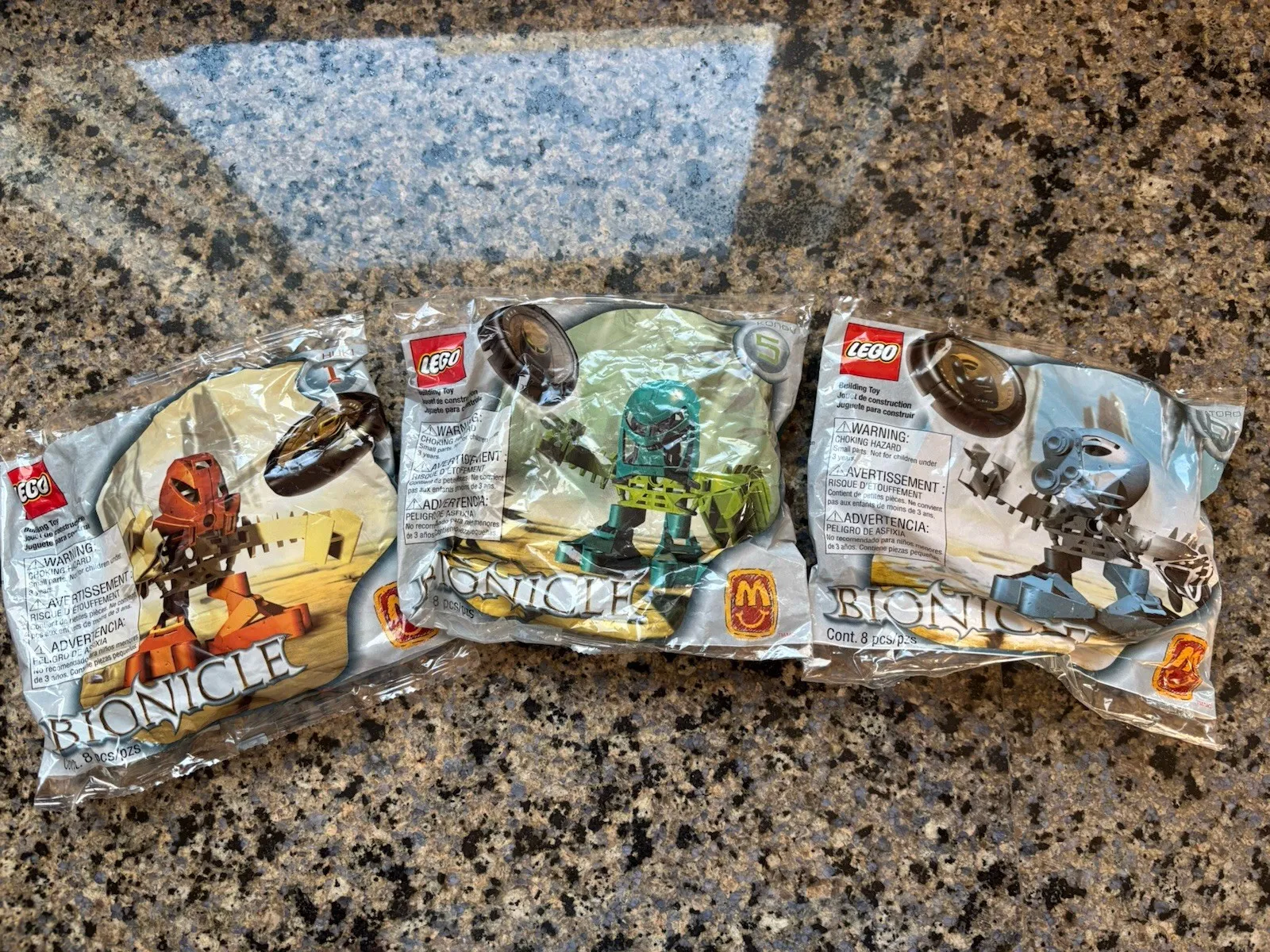 LEGO BIONICLE: Matoro (1393), Huki And Kongu New Factory Sealed NIB Mint Cond