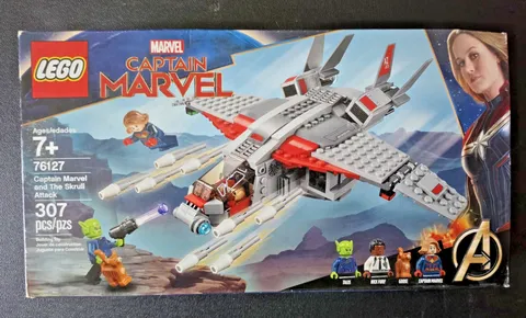 LEGO Superheroes 76127 Captain Marvel and The Skrull Attack Set New