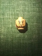 LEGO Pirates Caribbean Hector Barbossa Head Beard Minifigure Part