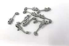 Lot of 10x NEW Lego METAL DETECTOR Mine Sweeper MINIFIG MINIFIGURE Gray Tool