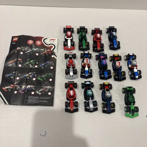 LEGO F1 Race Cars Lot of 13 (71049) - Near Complete Set + 1 Extra Dupe