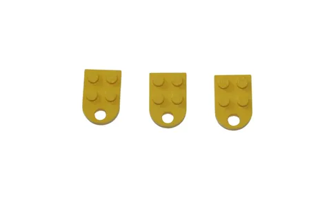 3 Lego® TRAIN Railway 9V RC Magnet Attached 2x2 STANDARD YELLOW