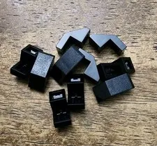 LEGO Black Slope 45 2 x 1  Cutout without Stud. QTY 10. Part 28192.
