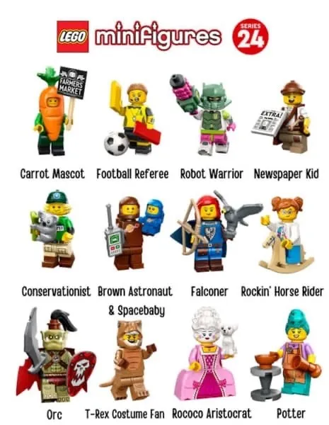 LEGO Series 24 Minifigures 71037 - Complete Series - Like New