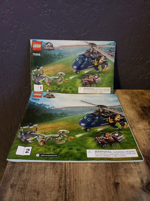 LEGO 75928 Jurassic Park Book 1 and 2 Instruction Guide MANUAL ONLY