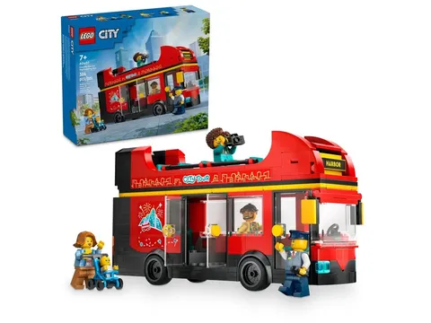 LEGO City  Red Double-Decker Sightseeing Bus (384 Pieces) 60407 2024