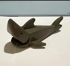 Vintage LEGO Gray Shark Animal Figure Plastic 1-Piece, Shark Character