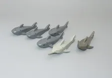 LEGO Lot 6  Sharks gray Sawfish minifigures SEA animal water
